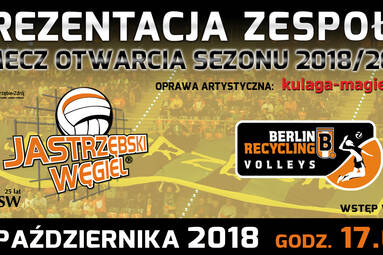 4 października prezentacja zespołu i mecz otwarcia sezonu Jastrzębskiego Węgla