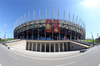 Napis „POLSKA” na Stadionie Narodowym dla MISTRZÓW ŚWIATA 1974 i 2014