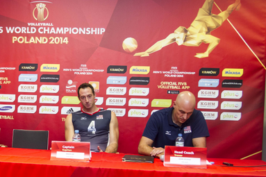 FIVB MŚ POLSKA 2014: Konferencja prasowa przed meczem Polska - USA